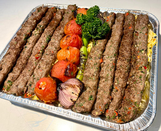 FAMILY TRAY HERBS AND SPICY BEEF KEBAB