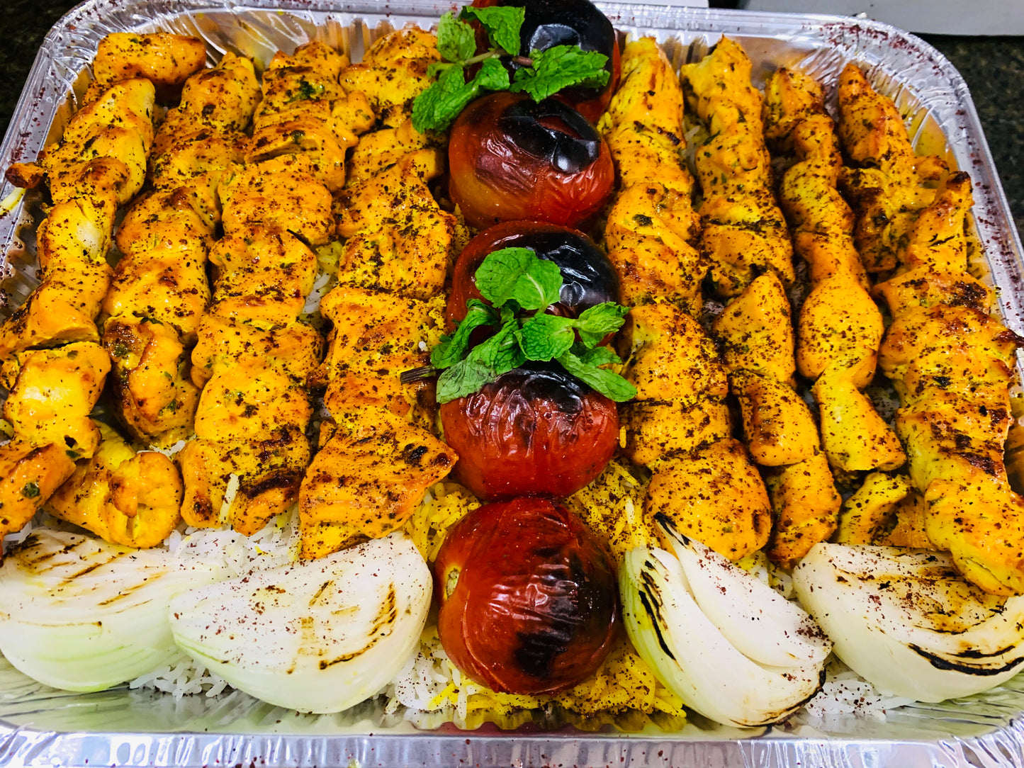 FAMILY JOOJEH KEBAB TRAY (ALL CHICKEN)