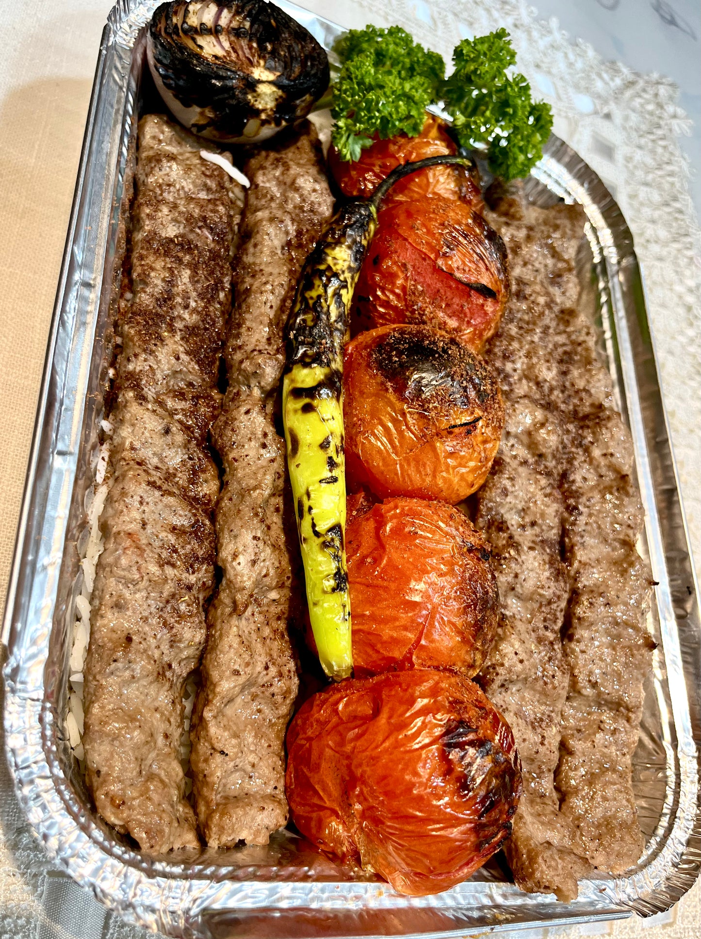 SHARING  KEBAB TRAY ( ALL BEEF )