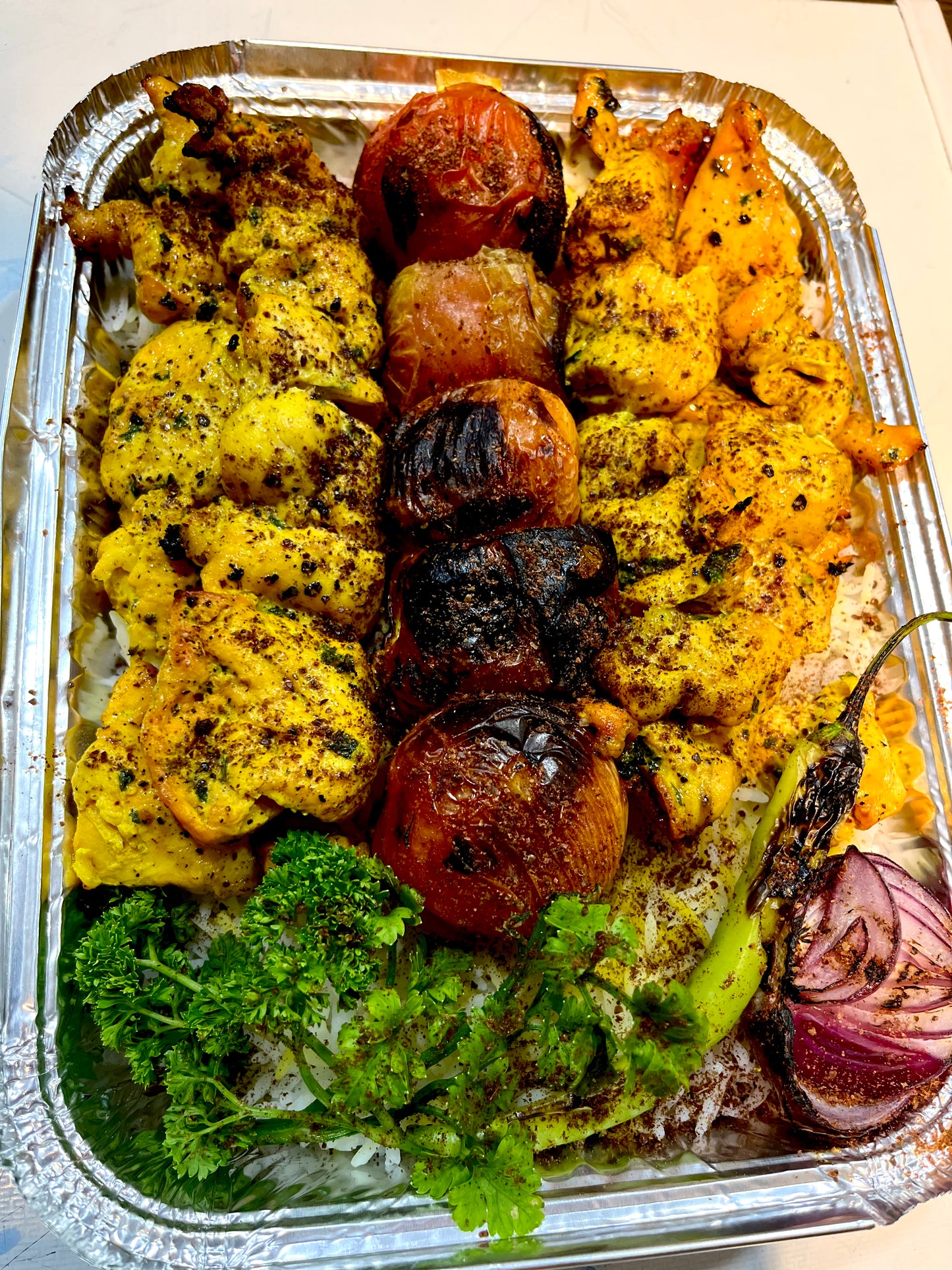 SHARING JOOJEH KEBAB TRAY ( ALL CHICKEN  )