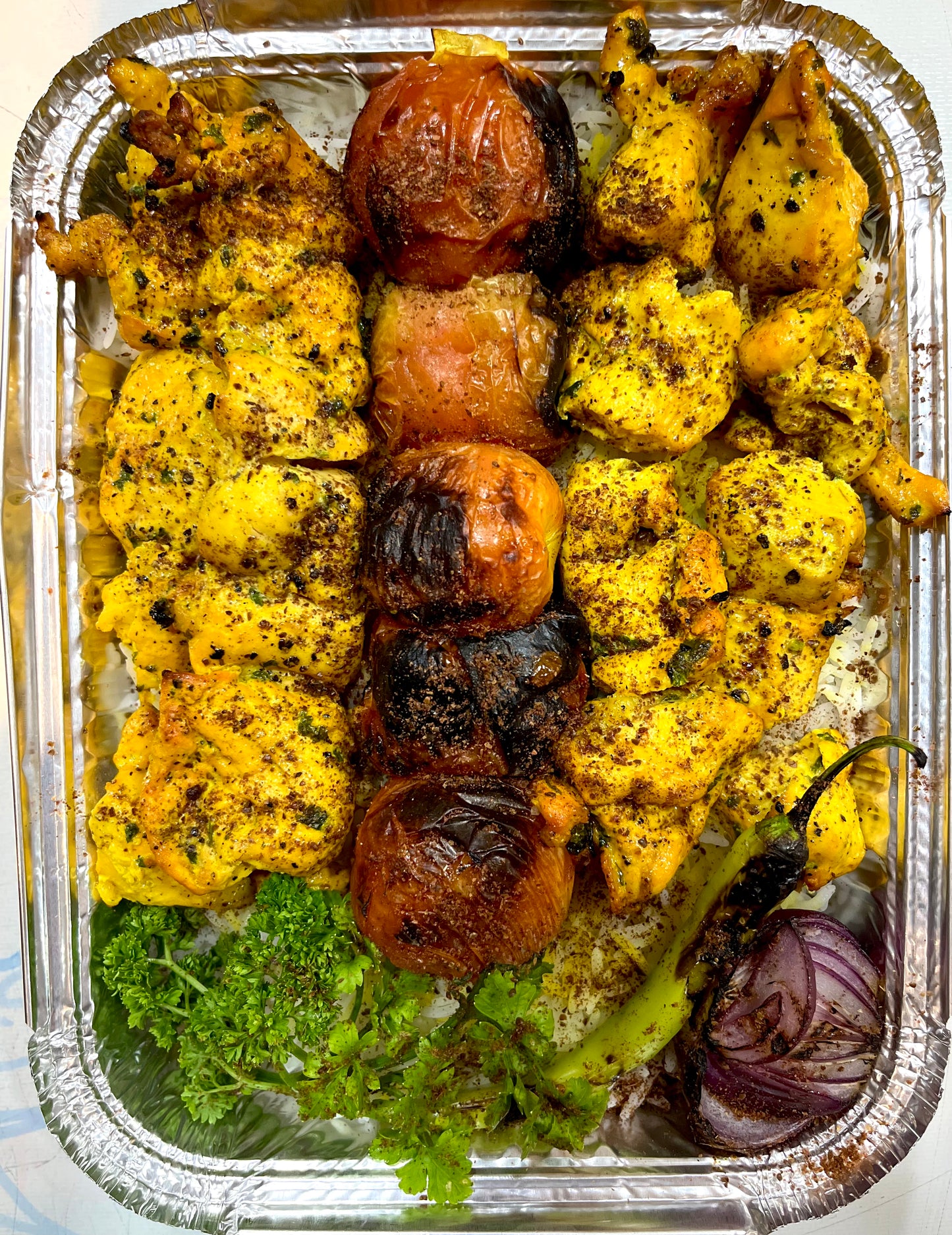 SHARING JOOJEH KEBAB TRAY ( ALL CHICKEN  )