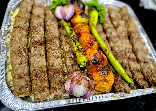 FAMILY KEBAB TRAY (ALL BEEF)